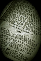 Naklejka premium gospel according to the general epistle of john
