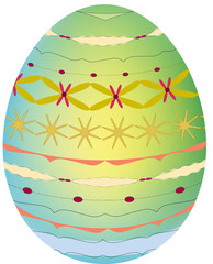 illustration of easter decorative egg