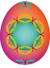 Obraz premium illustration-easter decorative egg