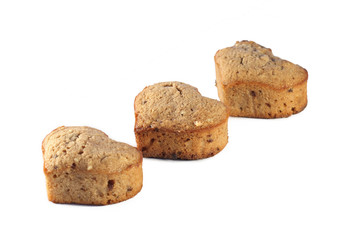 Cake on white background
