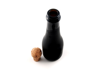 Pictures of an empty bottle of champagne 