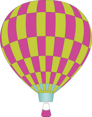 hot air ballon-computer generated illustration