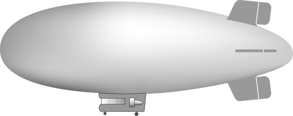 gray blimp illustration