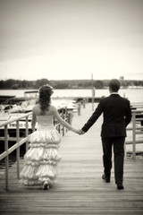 wedding sepia