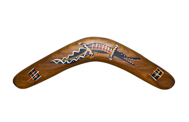 australian boomerang, isolated