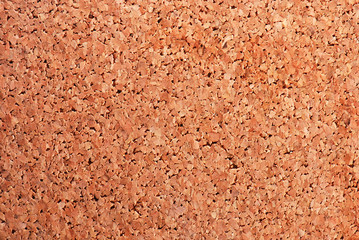 Cork board in close-up