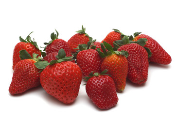 strawberry on white background