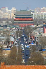 Fotobehang The aerial view of Beijing City © Gary