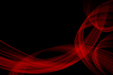Red wave on black