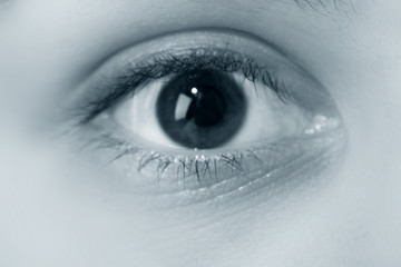 girl eye look around for find something