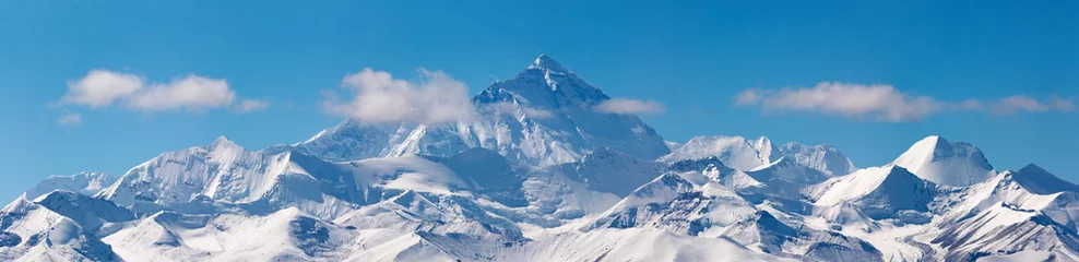 Crédence en verre imprimé Everest Mont Everest, vue du Tibet