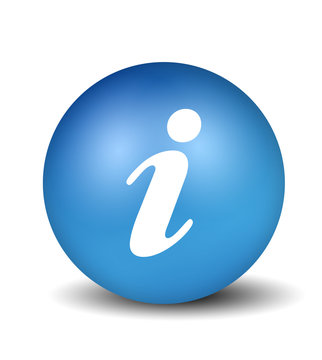 Information Symbol - blue