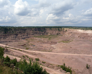 Quarry. Raw material for metallurgical plant.