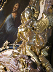 Ange doré de l'Eglise St-nicolas de Mala Strana, Prague