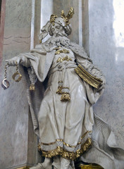 Statue de l'Eglise St-nicolas de Mala Strana, Prague