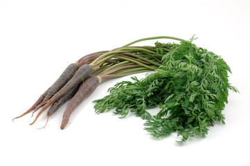 Bunch of purple carrots