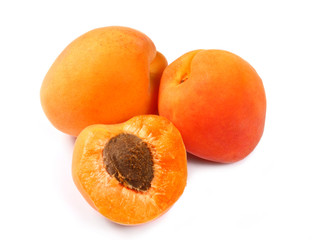 Apricots isolated