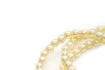 pearls isolated on white