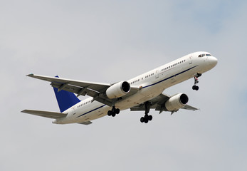 Modern passenger jet airplane