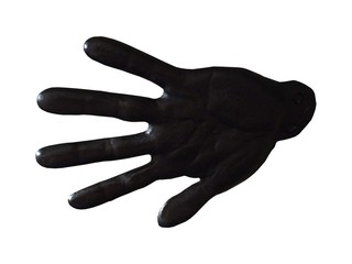 A Black Cast Iron Hand.