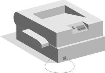 Fax machine illustration