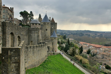 Fototapeta na wymiar chateau de carcassonne