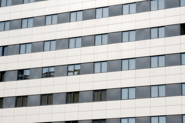 High modern buildings pictureshowing many windows