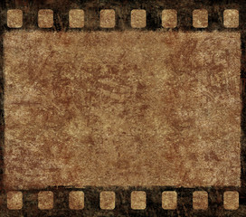 Old Film Negative Frame - Grunge Background
