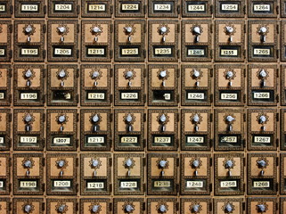 vintage post office boxes