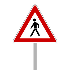 verkehrszeichen fussg&auml;nger