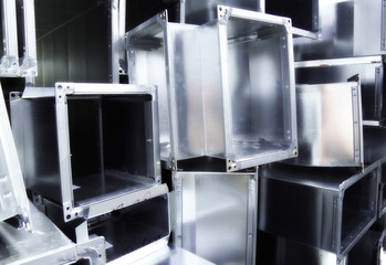 Metal pipes and squares