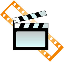 Obraz premium Clapboard and film