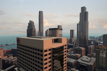 Obraz premium imaginary city 288