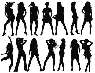 vector women silhouette