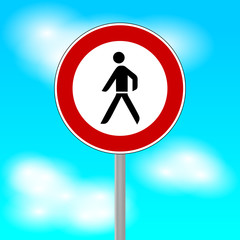 verkehrszeichen fussgänger