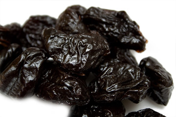 some prunes on the isolated background