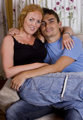 Couple in couch