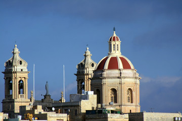 Obraz premium cupola rossa a Malta 2