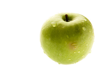 An apple isolated on a white background