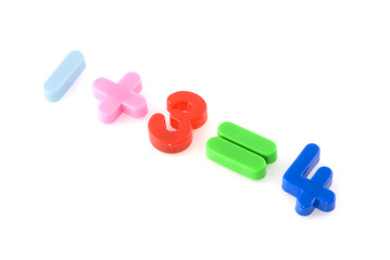 education at school with numbers