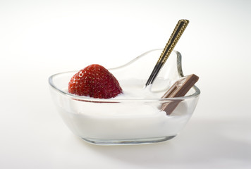strawberry, chocolate & yoghourt