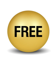 Free Button - gold
