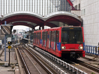 Dockland Light Railway, London UK