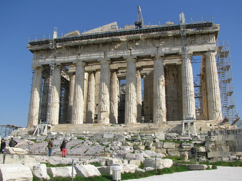 Akropolis im Bau