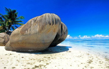Anse source d'argent à la Digue (Seychelles)