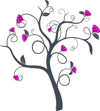 vecteur s&eacute;rie - arbre de printemps vectoriel