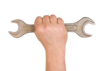 Hand with Spanner