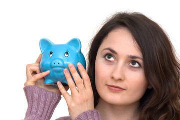 woman with piggybank