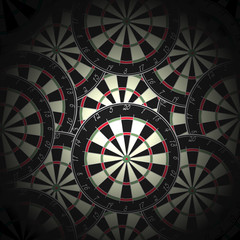 Dartsboard filling the background