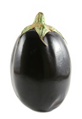 Black aubergine otherwise known as egg plant.